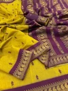 Tew Kalyani Cotton With Gold Jari Silk Saree